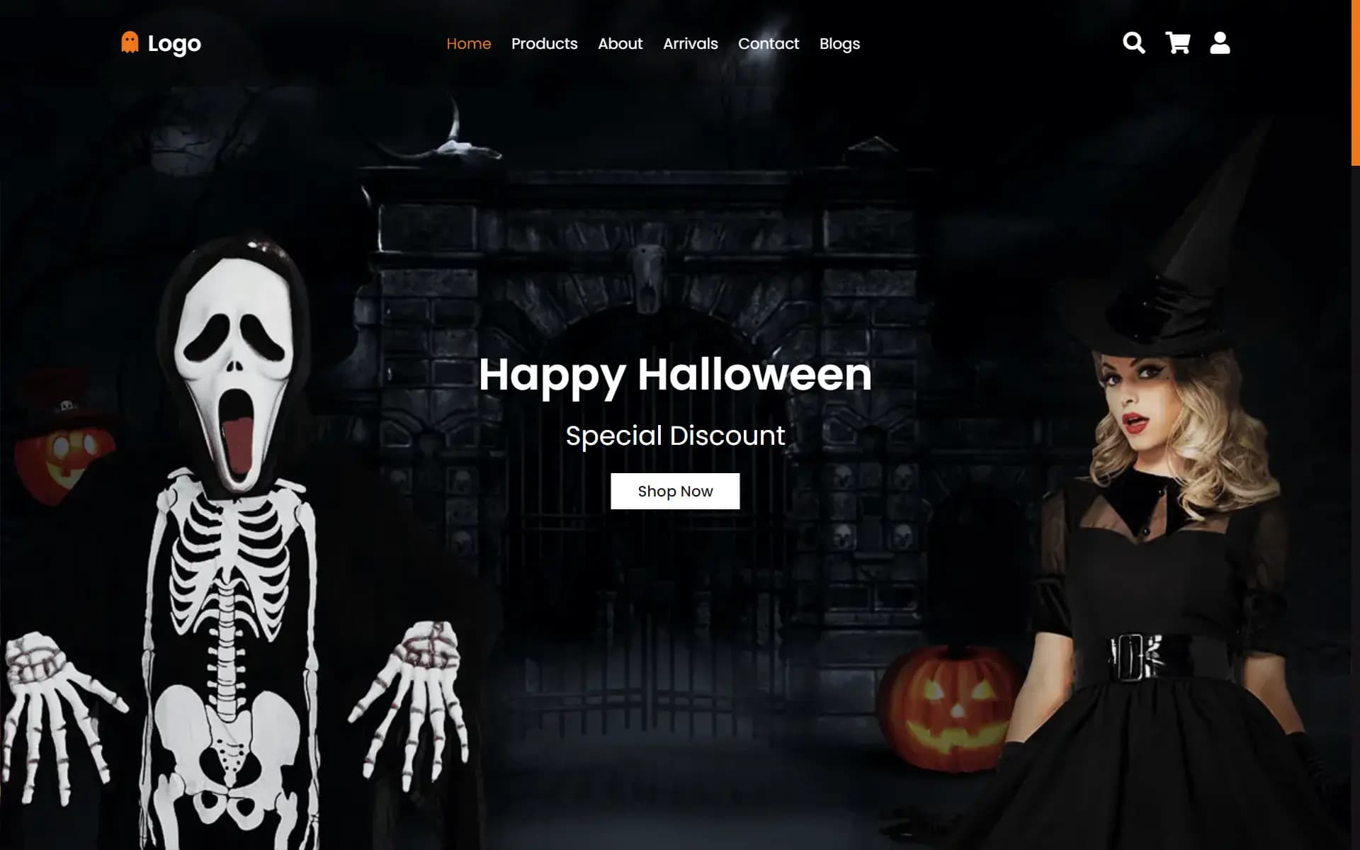 Halloween Store Website