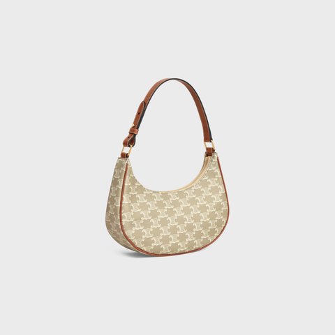 AVA BAG IN TRIOMPHE CANVAS AND CALFSKIN GREGE - Image 2
